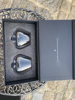 Audacem - 2 verres à vin exclusifs, originaux et artisanaux dans un coffret de luxe