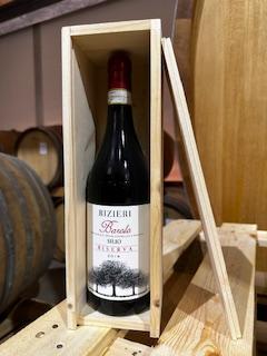 Rizieri - Barolo Silio Riserva 2018 - DOCG - en coffret bois avec logo du producteur